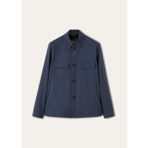Loro Piana - Loro Piana Overshirt Wind Stretch Storm, Man, Blue Navy, Size: 44