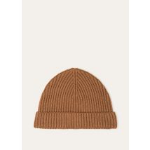 Loro Piana - Vicuna Coste Beanie Gg 5, Uomo, Natural Dark Vicuna, Taglia: XL