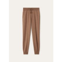 Loro Piana - Viggiona Pants Bicolor Cash Jersey, Woman, Red Camel, Size: M