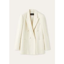 Loro Piana - Genny Db Jacket Tela Shantung, Woman, Nougat, Size: 38