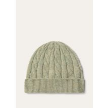 Loro Piana - Cedar Beanie Cash Gg 8, Woman, Seafom Green Melange, Size: M
