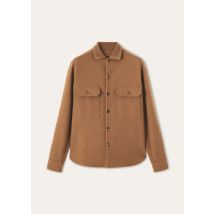 Loro Piana - Hazel Overshirt Fleece Wool Cash, Herren, Walnut Grace, Größe: S