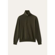 Loro Piana - Whitney Polo Buttonless Sweatshirt Jersey Luxury Fleece, Homme, Pine Grove, Taille: L