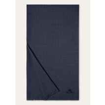 Loro Piana - Brina Scarf Cash Silk, Herren, Evening Blue Fancy, Größe: NR