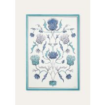 Loro Piana - Loro Piana Cardo Ramage Plaid Cash, White/Teal, Size: NR