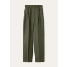 Loro Piana - Hector Trousers Cover Linen, Woman, Quietly Oak, Size: 36