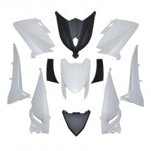 REBAJAS Kit de carenado P2R blanco-negro brillante (11 piezas) maxi-scooter