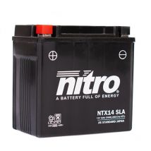 REBAJAS Batería Nitro YTX14-SLA CERRADA TIPO ÁCIDO SIN MANTENIMIENTO/LISTA PARA USAR