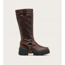 Sorel - Joan Frwd Tall Waterproof Boots - Tobacco, Black - Size 8.5 UK - Women