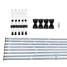 Accessories (round handles) for Bistrot and Scudetto table football - Black and White