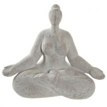 Items Home Decoratie Beeldje Yoga Dame - Zittend - 27 X 15 X 24 Cm