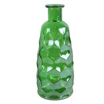 Countryfield Art Deco Vaas - Groen Transparant - Glas - 12 X 30 Cm