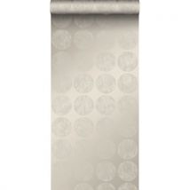 Origin Wallcoverings Behang Grote Verweerde Bollen Warm Zilver - 53 Cm X 10,05 M