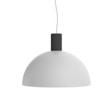 Zenit Hanglamp, 1xe27, Metaal, Wit Mat/zwart Mat, D.40cm
