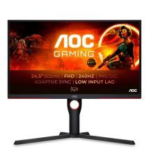 AOC G3 25G3ZM/BK Monitor PC 62.2 cm (24.5") 1920 x 1080 Pixel Full HD Nero, Rosso