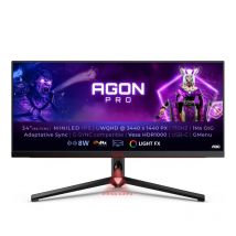 AOC AGON PRO AG344UXM Monitor PC 86.4 cm (34") 3440 x 1440 Pixel UltraWide Quad HD LED Nero, Rosso