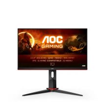 AOC G2 Q24G2A/BK Monitor PC 60.5 cm (23.8") 2560 x 1440 Pixel Nero, Rosso