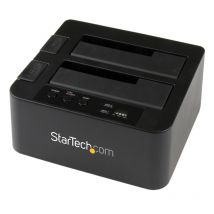 StarTech.com Docking Station per Hard Disk a 2 Slot - Duplicatore Standalone USB 3.0 (5 Gbps)/eSATA SSD/HDD SATA III 2.5/3.5"