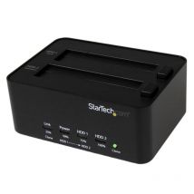StarTech.com Dock Duplicatore USB 3.0 a HD - di dischi rigidi/HDD indipendente Clonatore ed Eraser