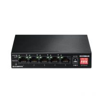 Edimax ES-5104PH V2 switch di rete Fast Ethernet (10/100) Supporto Power over (PoE) Nero