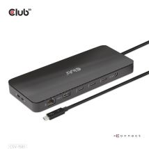 CLUB3D CSV-1581 replicatore di porte e docking station per laptop Thunderbolt 4 Nero