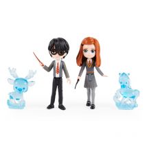 Spin Master Wizarding World , Set Amicizia Patronus di Harry Potter e Ginny Weasley con 2 bambole articolate animali Patronus