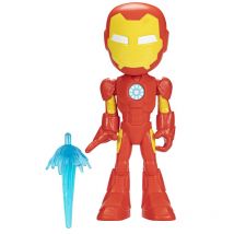 Hasbro Marvel Spidey e I Suoi Fantastici Amici, mega Iron Man, action figure da 22.5 cm, giocattolo prescolare