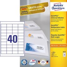 Avery 3657 etichetta autoadesiva Rettangolo Permanente Bianco 4000 pz