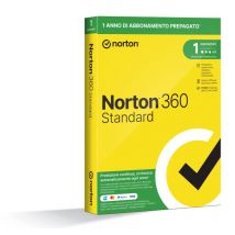 NortonLifeLock Norton 360 Standard 2024| Antivirus per 1 dispositivo | Licenza di 1 anno con rinnovo automatico | Secure VPN e