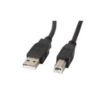 Lanberg CA-USBA-10CC-0005-BK cavo USB 0.5 m 2.0 B Nero