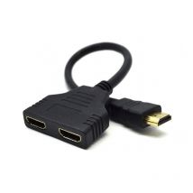 Gembird DSP-2PH4-04 cavo HDMI tipo A (Standard) 2 x Type Nero