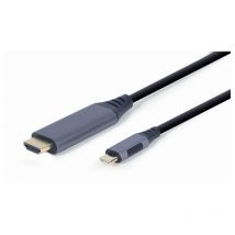 Gembird CC-USB3C-HDMI-01-6 cavo e adattatore video 1.8 m USB tipo-C HDMI tipo A (Standard) Nero, Grigio