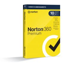 Norton 360 Premium 2024 | Antivirus per 10 dispositivi | Licenza di 1 anno | Secure VPN e Password Manager | PC, Mac, tablet e