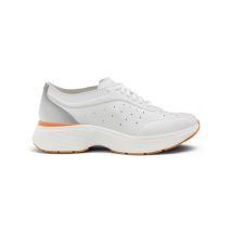Santoni Basket Bounce En Cuir Blanc Pour Femmes, Taille: 35