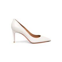 Santoni Escarpin À Talon Haut En Cuir Blanc Pour Femme, Taille: 41