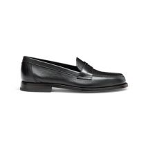 Santoni Mocassin En Cuir Noir Pour Femme, Taille: 37