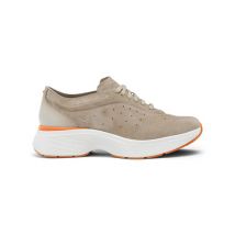 Santoni Beigefarbene Easy Bounce Sneaker Für Damen Aus Wildleder Naturliche, Größe: 38