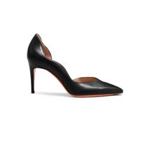 Santoni Escarpin À Talon Haut En Cuir Noir Pour Femme, Taglia: 37