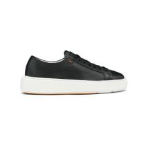 Santoni Sneaker En Cuir Noir Pour Femme, Taille: 38