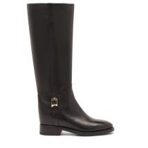 Santoni Botte En Cuir Noir Pour Femme, Taille: 39