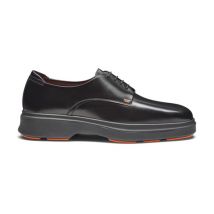 Santoni Derby Easy Nova En Cuir Noir Pour Homme, Taille: 40.5
