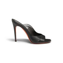 Santoni Sandale À Talon Haut En Cuir Noir Pour Femme, Taille: 38