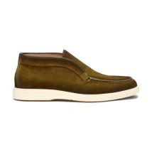Santoni Desert Boot En Daim Vert Pour Homme, Taille: 40.5