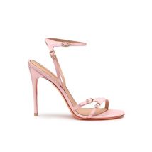 Santoni Women's Pink Patent Leather High-heel Sandal, Size: 7