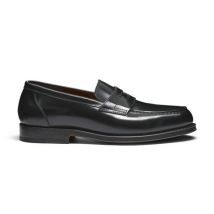 Santoni Mocassino Penny Da Uomo In Pelle Nera Nero, Taglia: 43