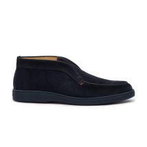 Santoni Desert Boot En Daim Bleu Pour Homme, Taille: 40
