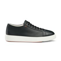 Santoni Sneaker En Cuir Foulonné Bleu Pour Homme, Taille: 48