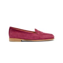 Santoni Women's Red Suede Carla Loafer, Size: 7.5