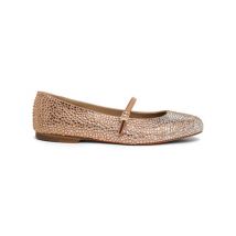 Santoni Ballerine En Daim Et Strass Roses Pour Femme, Taille: 36
