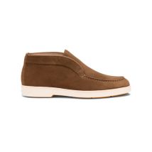 Santoni Women's Light Brown Suede Desert Boot, Size: 6